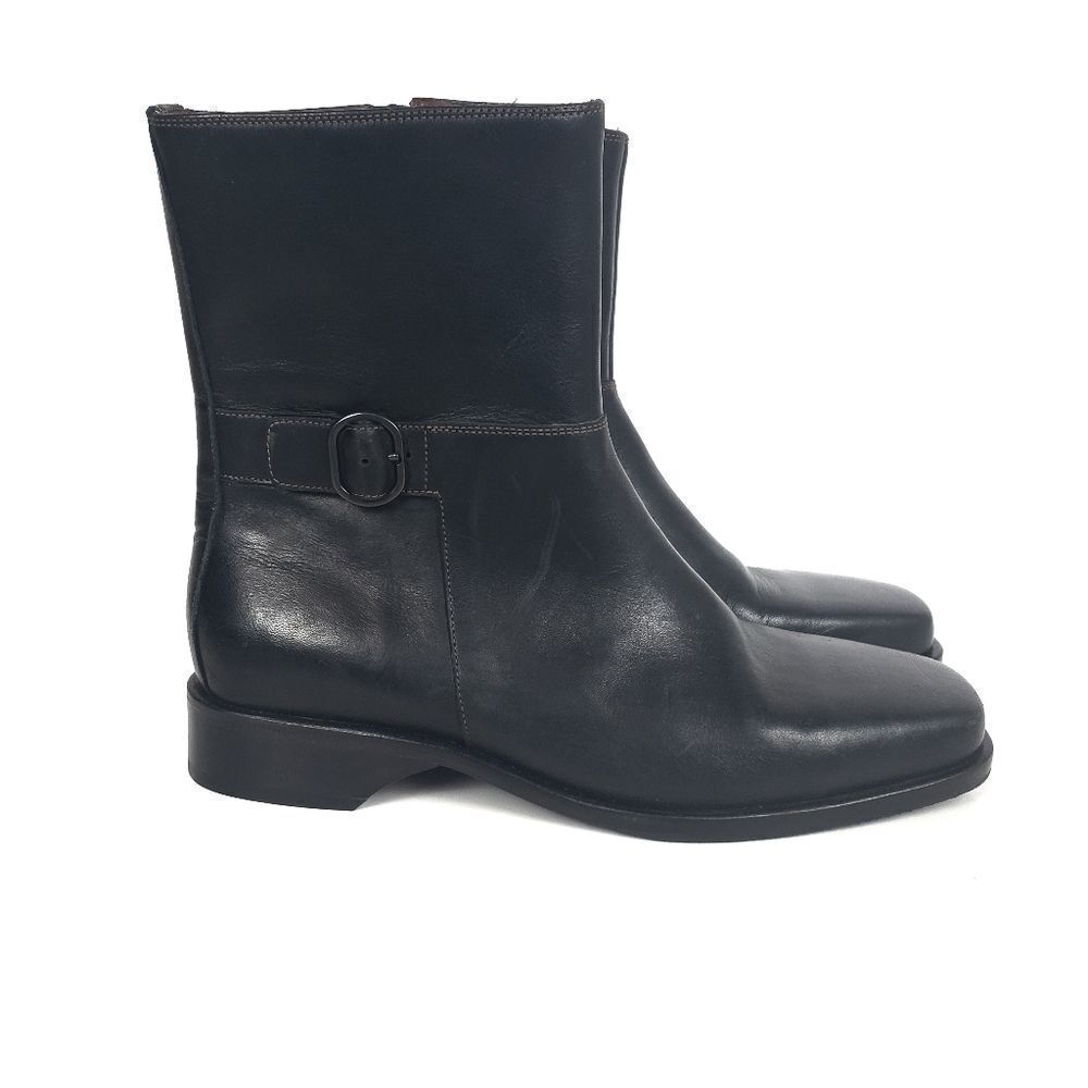 Cole Haan Country Mid Calf Black Leather B…